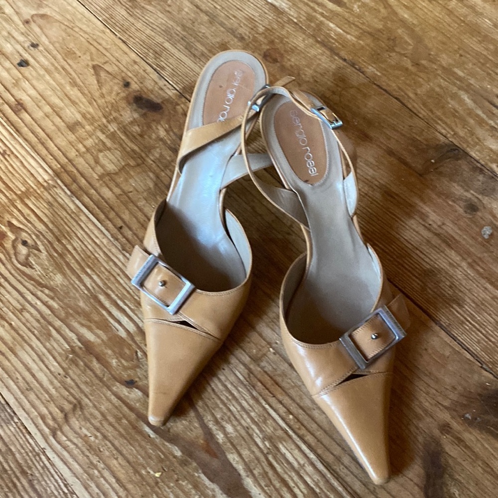 Sergio Rossi sling back heels